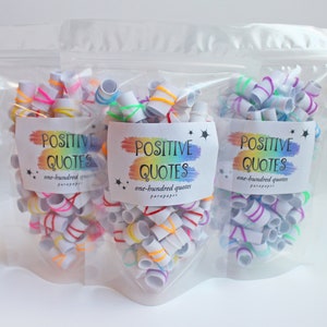 Positive Quote Bag - Motivational and Inspiring Messages for Gifts and DIY Positivity Jars