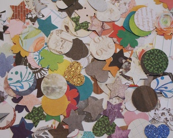 Random Mix of Paper Shapes | Paper Embellishment | Scrapbooking | Junk Journal | Card Making | Craft Supplies
