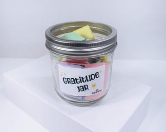 Gratitude Jar - DIY, thanksgiving activities, friendsgiving, 50 things to be grateful for, positivity