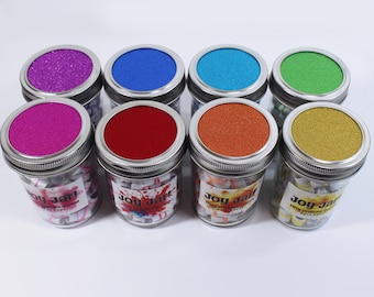 Glitter Joy Jar - 50 Positive Quotes - motivational, unique gifts, back to school