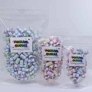 Positive Quote Bag - positive affirmations, motivational and inspiring messages for gifts and DIY positivity jars