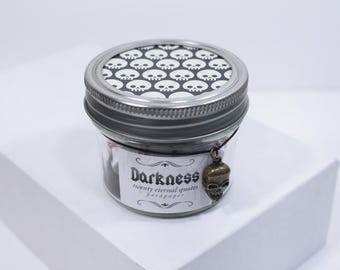 Skull Quote Jar with Charm - halloween gifts, dark poetry, goth gothic punk, dark aesthetic