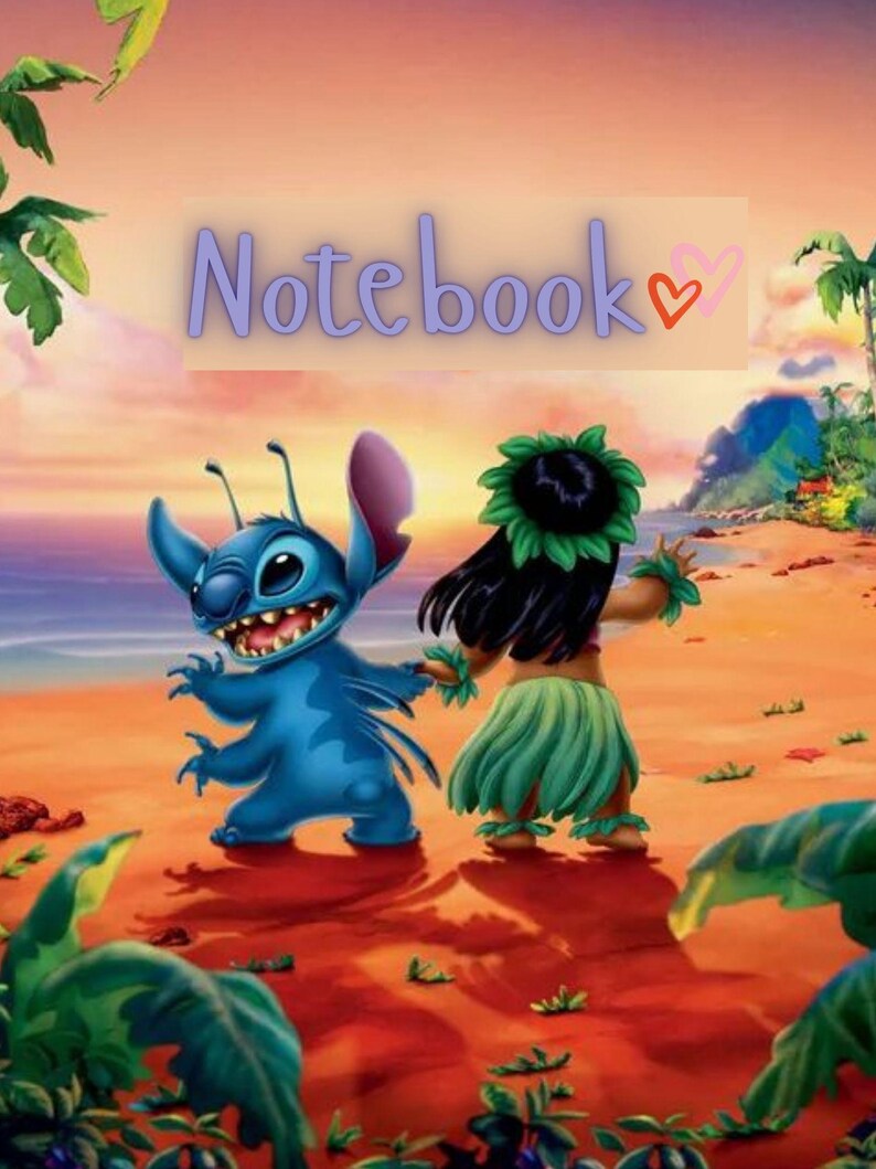 Stich Note Lilo and Stitch Notebook - Etsy