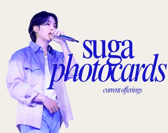 Current Offerings: SUGA Photocards