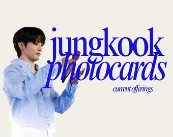 Current Offerings: Jungkook Photocards