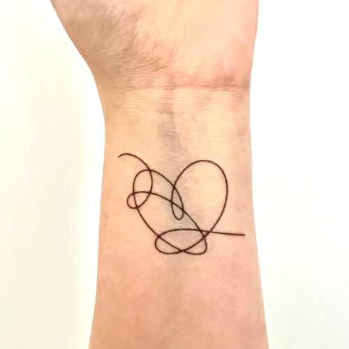 Bts Temporary Tattoo Love Yourself Answer Bts Concert Etsy
