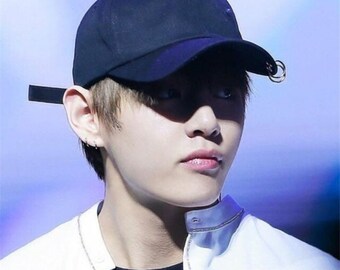 Kpop Ring Accent Baseball Cap BTS Black 
