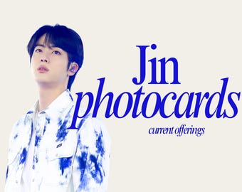 Current Offerings: Jin Photocards