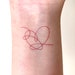 bts temporary tattoo | love yourself: answer | bts concert tattoos | heart temporary tattoo 