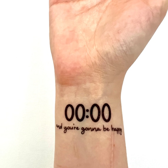 Bts Temporary Tattoo 0000 Zero O'clock Map of the Soul Etsy Singapore