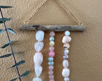 Tiny Gemstone Beaded Hanging: Pinks