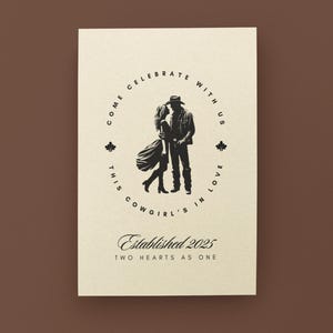 Western-Hochzeitskarte, Save the Date benutzerdefinierte Karte, Hochzeitsvorlage, Cowgirl-Hochzeitsthema, Cowgirl-Boot-Karte, Ranch-Hochzeit, Cowboy-Hochzeit
