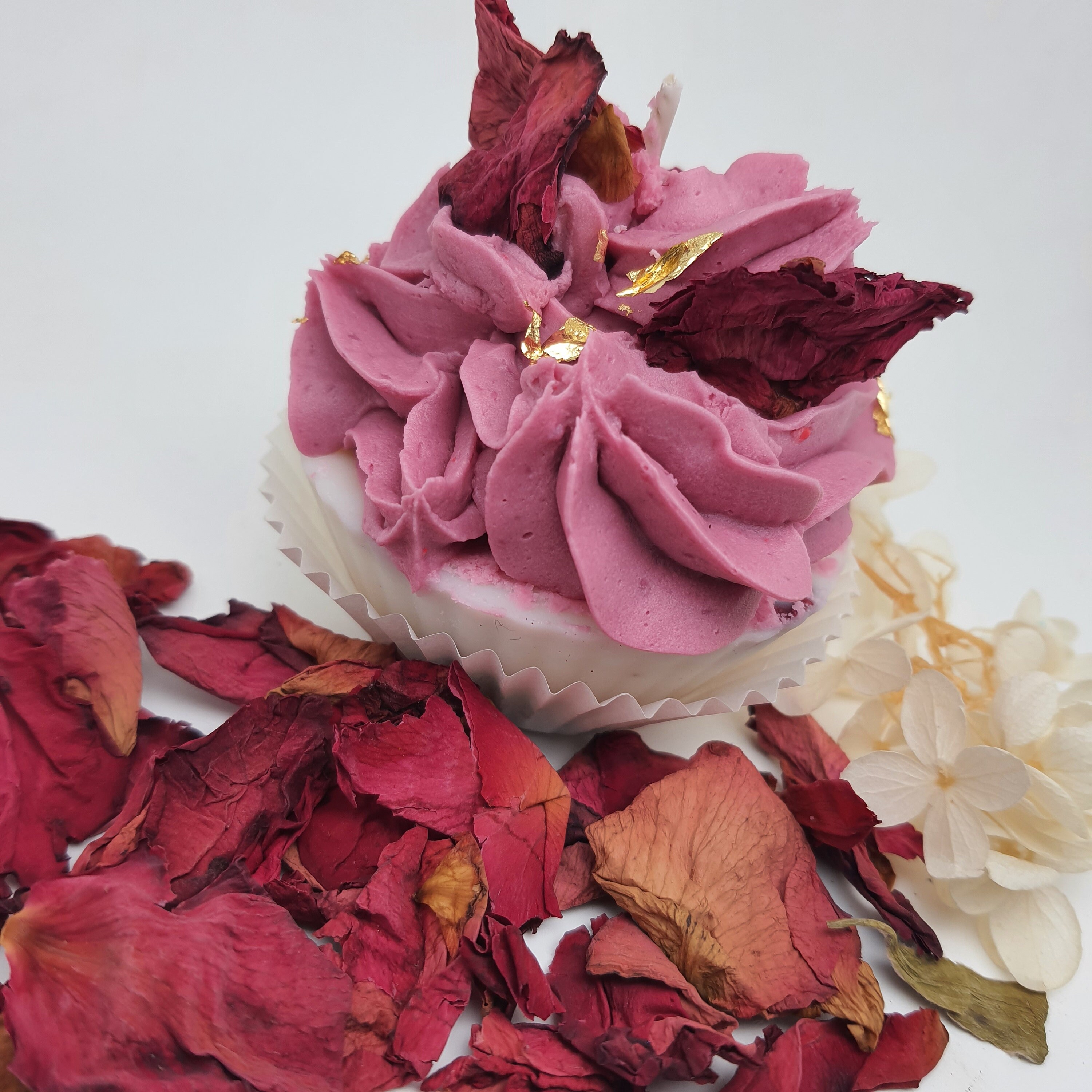 Bougie Cupcake à La Rose