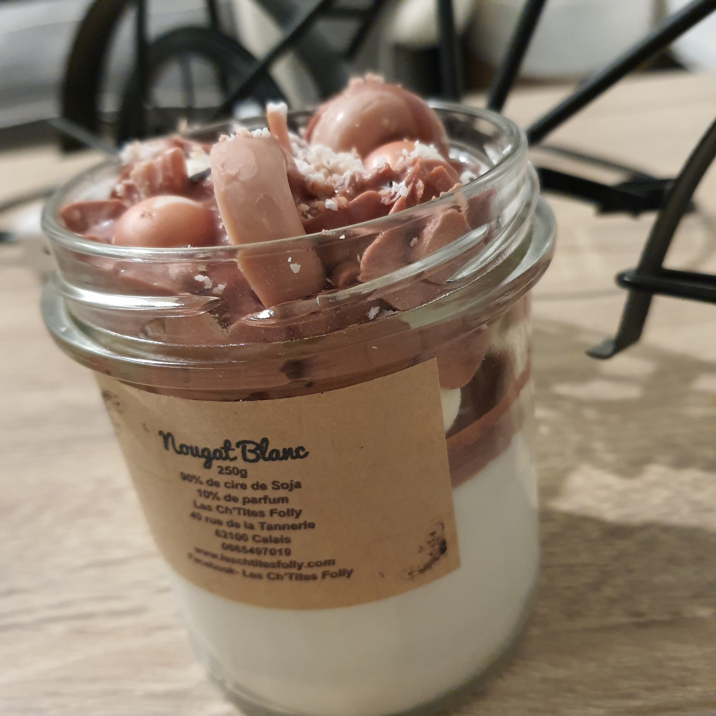 Bougie Gourmande Nougat Blanc