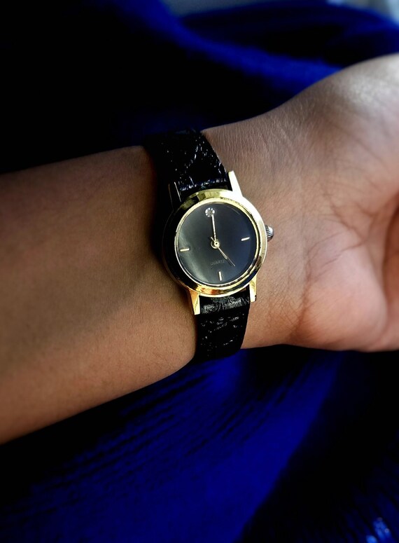 Chloé Nile Chloe wristwatch Black Leather ref.145983 - Joli Closet