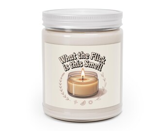 ¿Qué es esta vela aromática? / Frasco de soja de 9 oz con tapa blanca