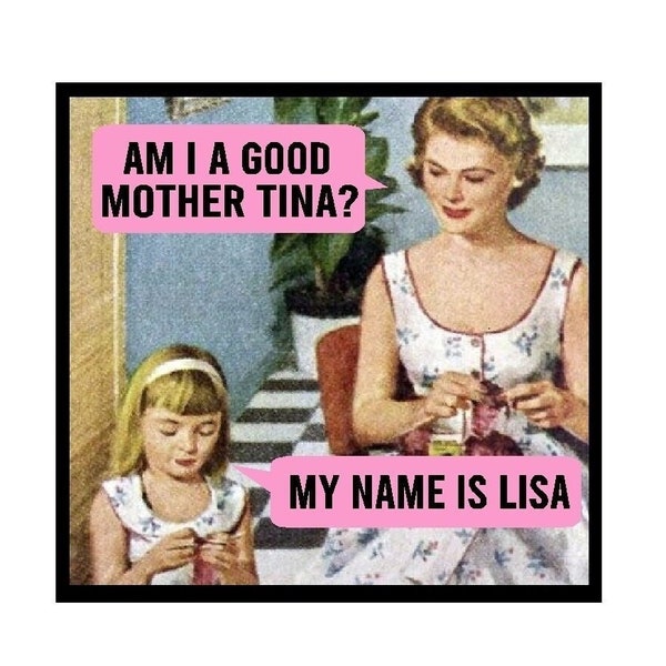 Funny Mom Gifts | Retro Fridge Magnet | Am I A Good Mother | Mothers day | Birthday