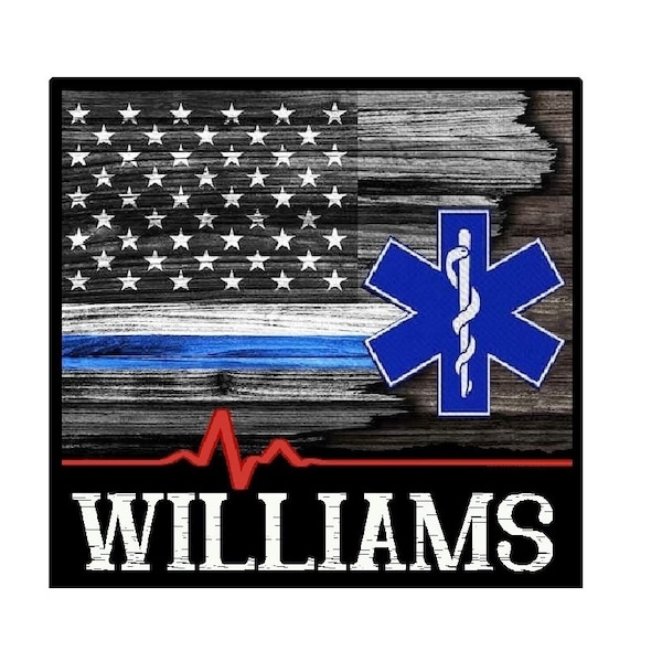 Paramedic, EMT, EMS Gift, Personalized Magnet with Name, 911 Emergency Medical Services Decor