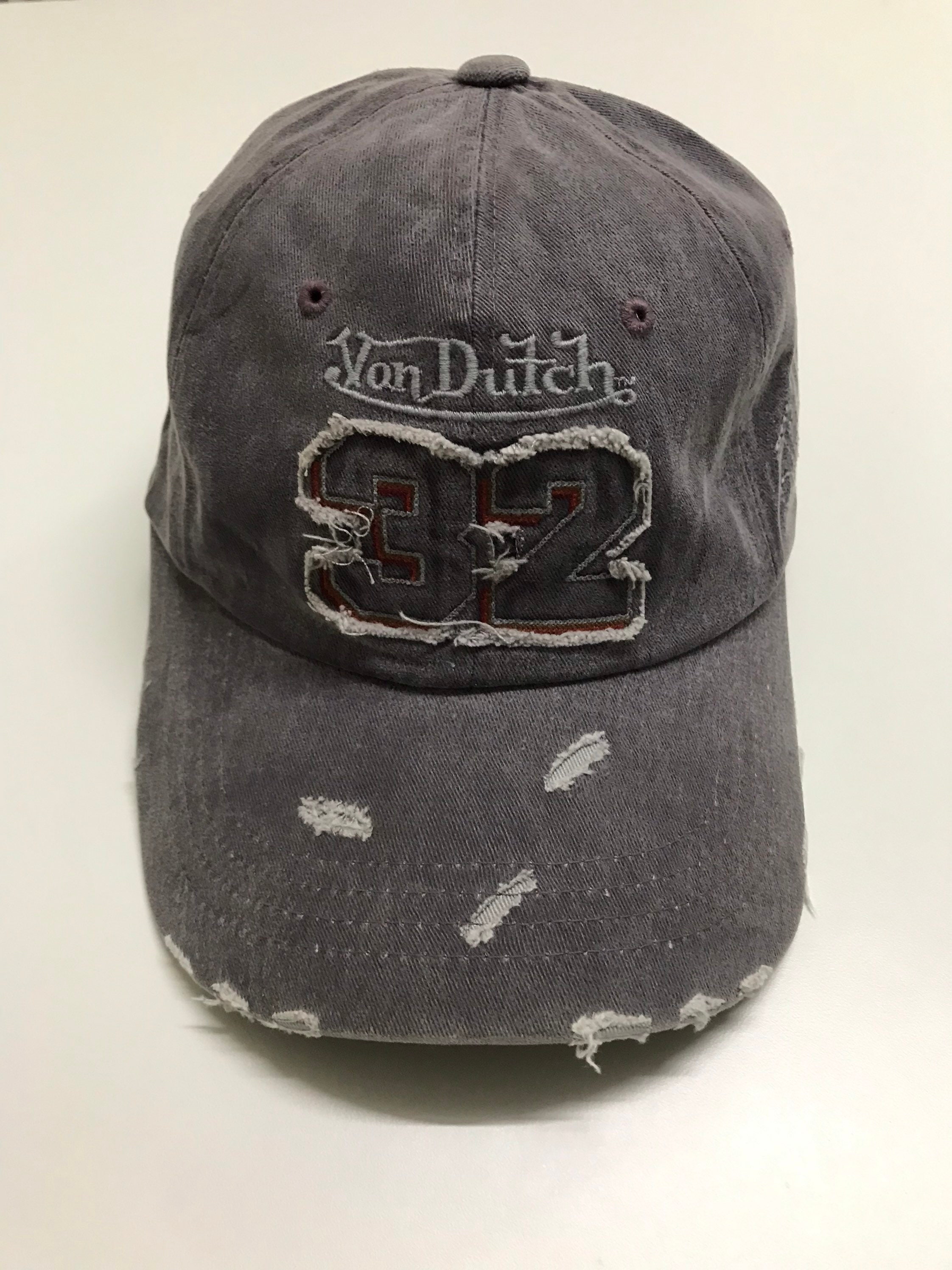 Vintage Von Dutch Hat Distressed Design 
