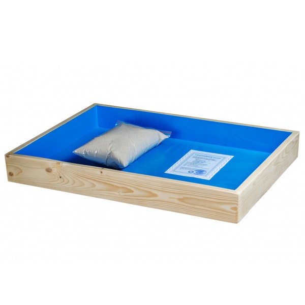 Sandkasten, Sandtherapie, Montessori Tablett, Jungian Sandspiel, Jungian Sandkasten