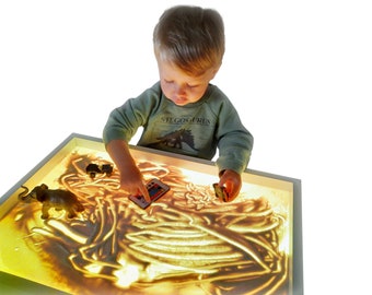 Activity table, Sensory  table, Sand box,  Light table for kids, Creative learning, Preschoolers, Creative gift for kids, Kids play table