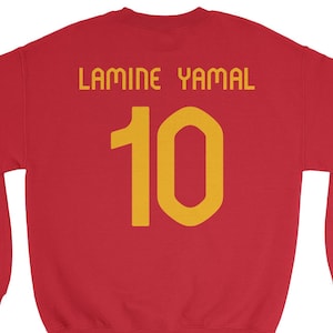 Yamal #10 Young Spain Soccer Star Player Football Jersey Style For Fans Soccer Custom Gift Christmas 2024 Tee, Hoodie, Long Sleeve Xmas