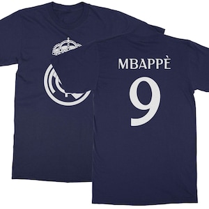 Mbappe #9 Madrid Soccer Football Player French Star For Fans Jersey Style Inspired For Christmas Gift, Custom Shirt, Hoodie, Long Sleeve