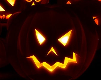 Halloween Video Clip, Full HD 1920x1080p, Video Animation for Video Production, Pumpkin Lantern, Video Download, Stock Video Footage