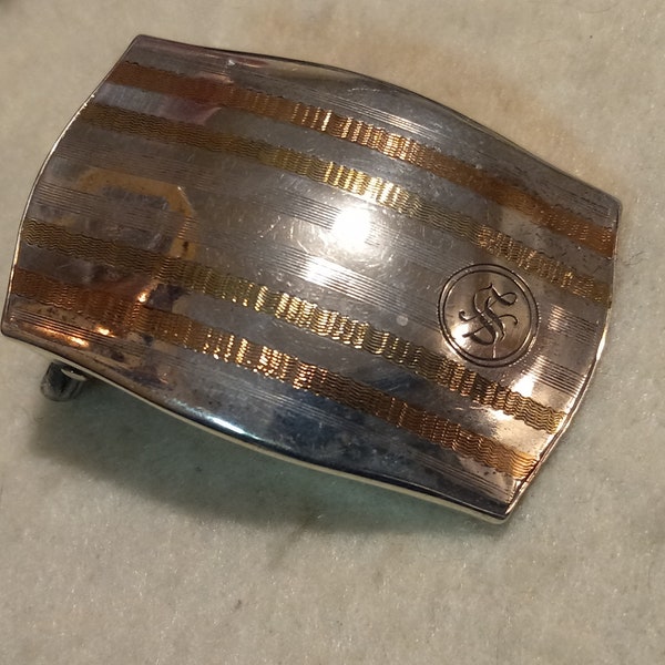 sterling belt buckle