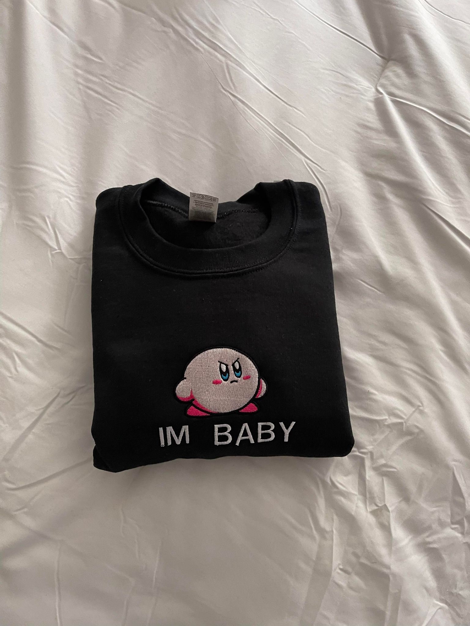 Kirby Im Baby Embroidered Sweatshirt