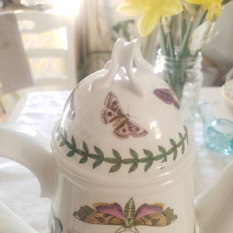 Vintage Large Teapot 'the Botanic Garden Circa 1818' Etsy