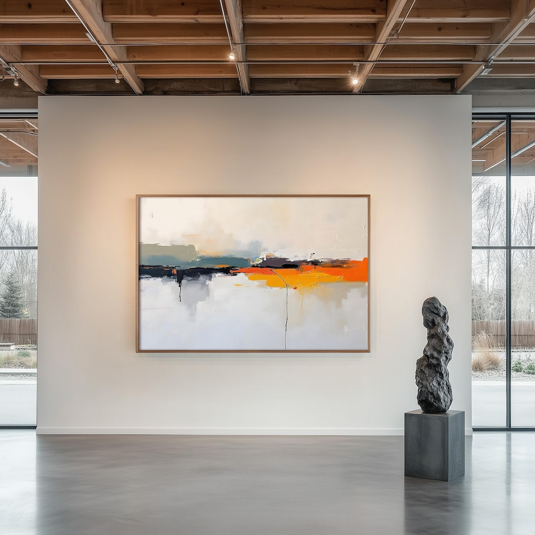 Modern Abstract Color Composition, Artistic Wall Decor for Living Room ...