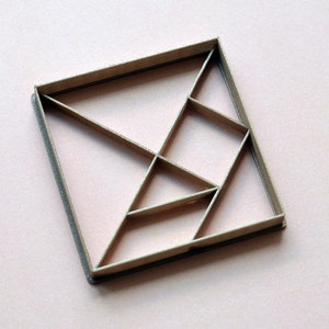Tangram-Ausstecher. Origami-Ausstecher.