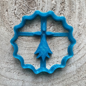 Cookie cutter Hermine Bretagne. Cookie cutter France. Mold for Breton biscuit.