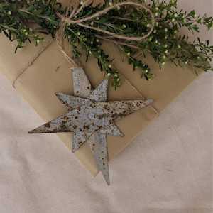 Christmas star ornaments - décor for a rustic Australian Christmas - ideal for the tree, mantle, or individual gift decorations