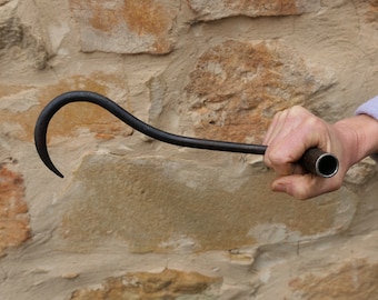 All steel bale hook - blacksmith made in Australia