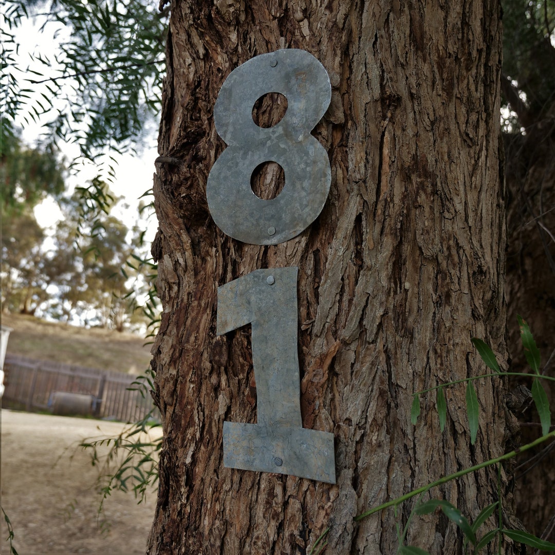 House Numbers - Handmade in Australia From Reclaimed Iron - Etsy Australia