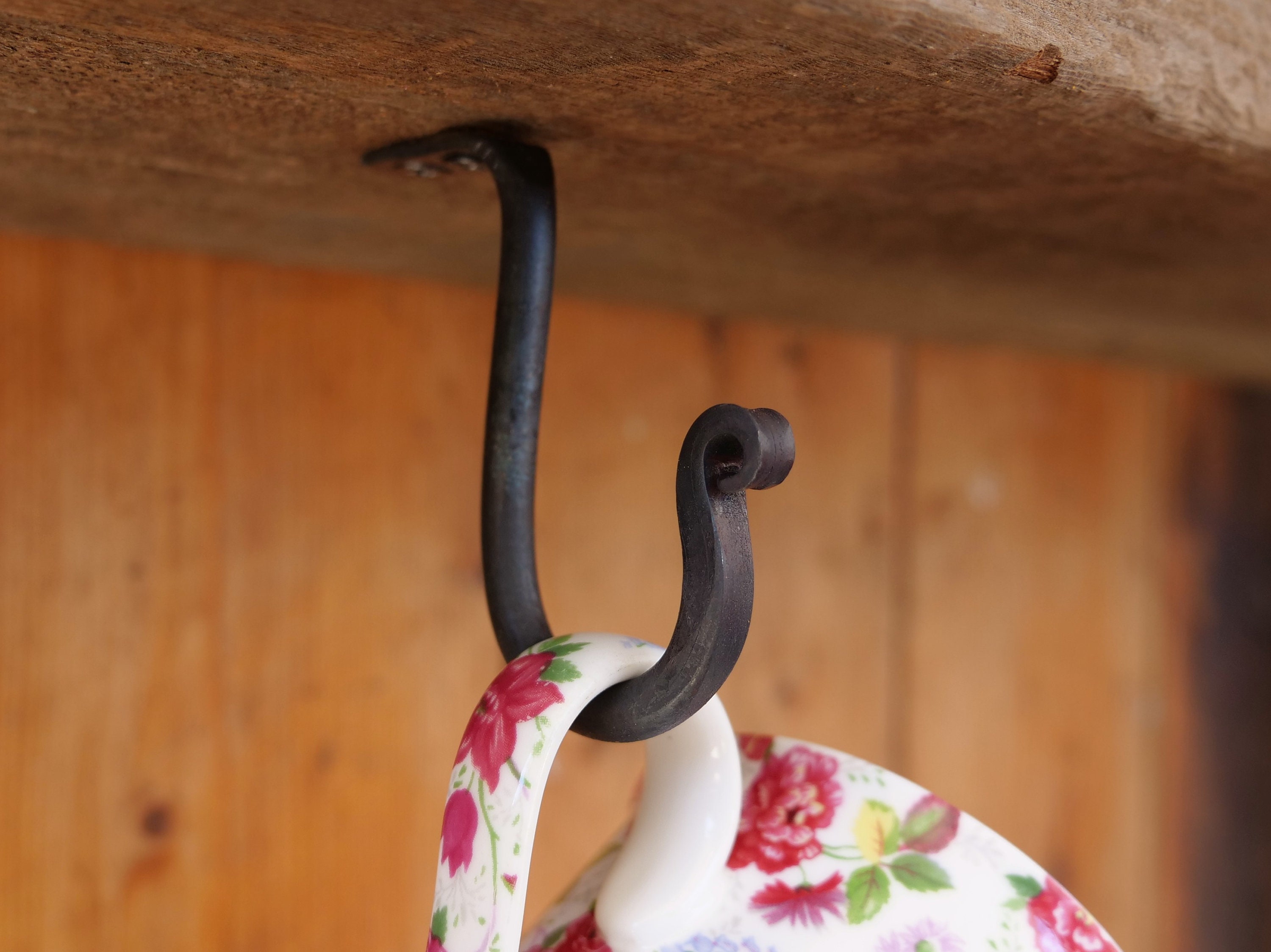 Mug Hook Blacksmith Made Cup Hook for Under Shelf Handmade Etsy Australia