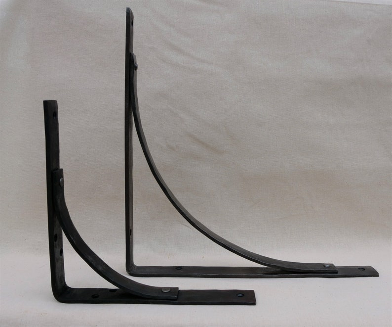Shelf Bracket Blacksmith Made Hand Wall Bracket Made Etsy