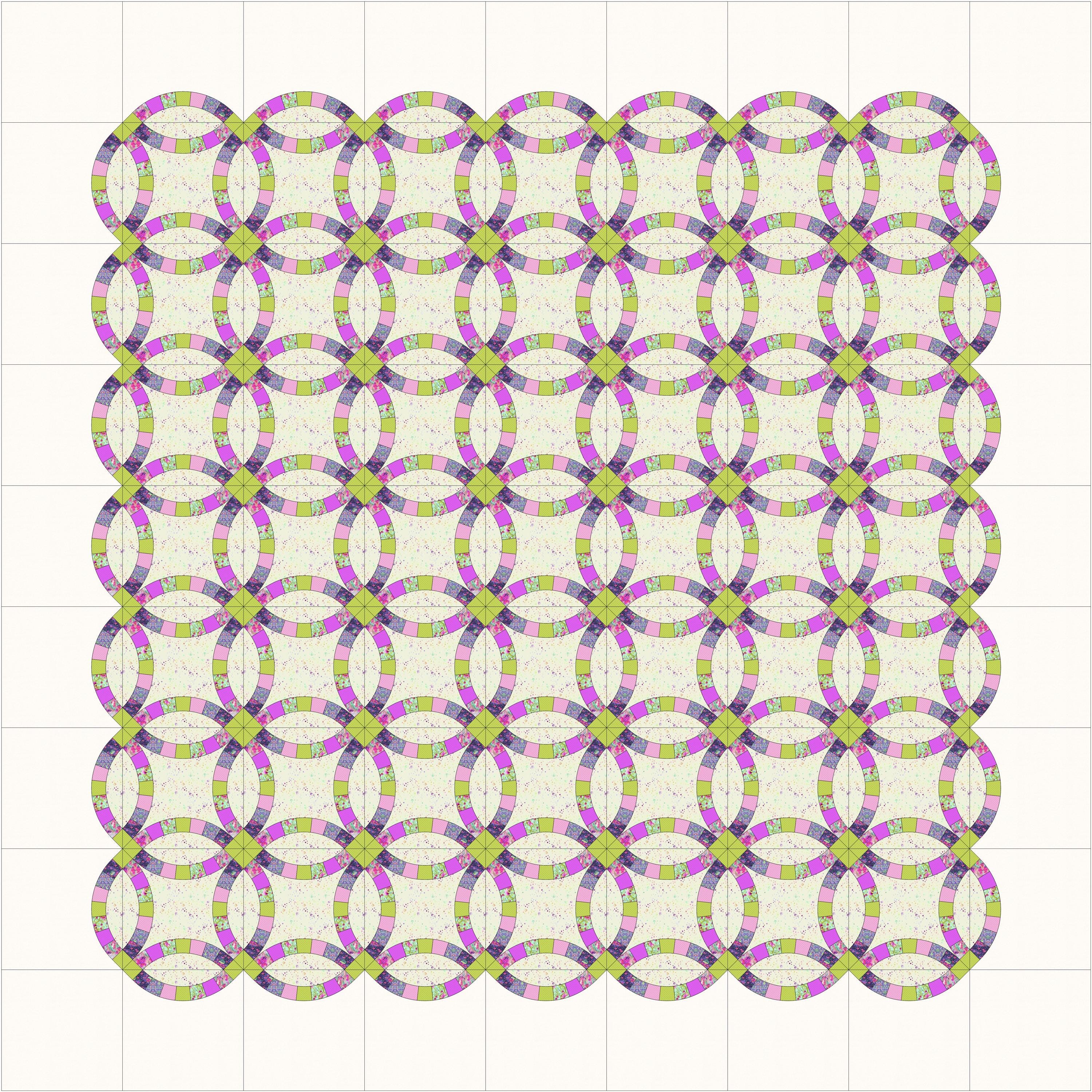 Double Wedding Ring Quilt Pattern, FPP and Templates (PDF) - Etsy