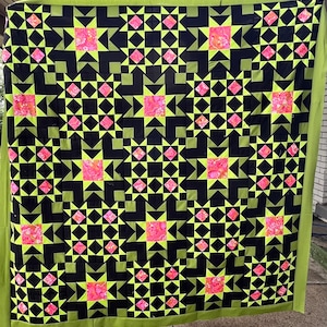 DIGITAL Pattern,Country Stars Quilt Pattern Easy Beginner Yardage, Charm Square and Fat Quarter Friendly, Scrap Quilts