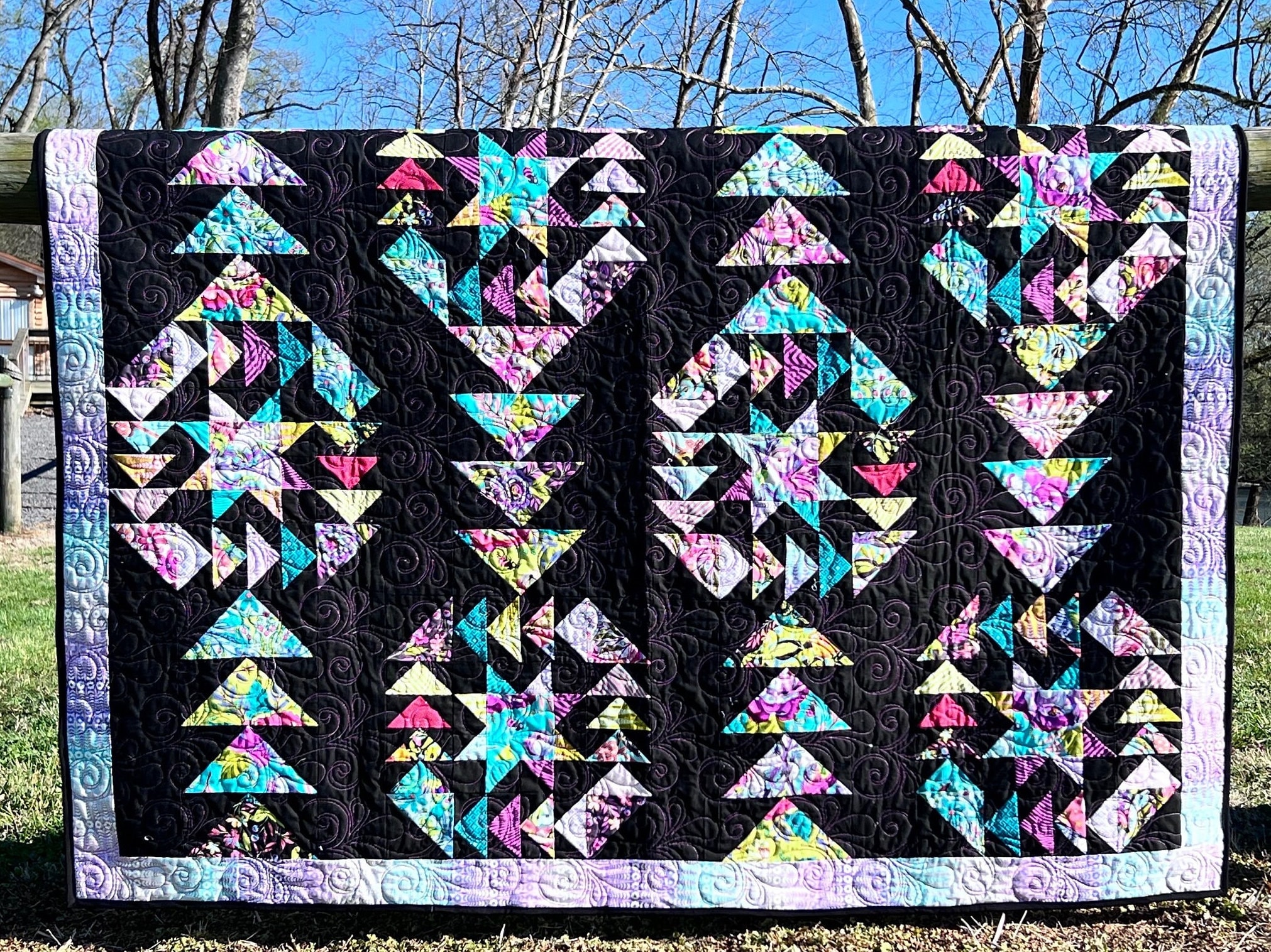 DIGITAL,Gaining Altitude Quilt Pattern, Beginner Quilt Pattern, Flying Geese,Stars , 10 inch Squares,Fat Quarters Quilt