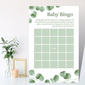 Baby Shower Bingo. Baby Shower Games. Gender Neutral Baby Shower. Instant Download.