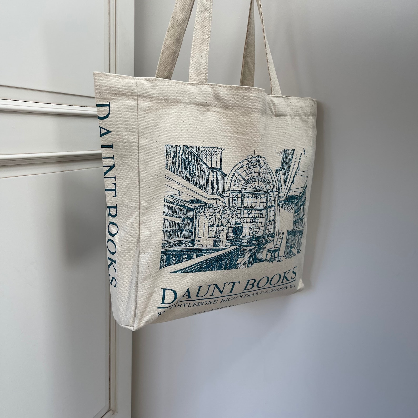 Printed daunt Books Canvas Tote Bag Handmade Tote Bag Etsy UK