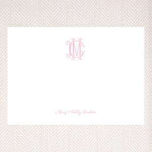 Digital Download Personalized Monogram Notecards, Everyday Notecards, Family Notecards, Custom Monogram, Birthday Gift, Celebrate