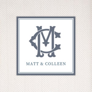 Digital Download Gift Tags, Everyday Gift Tags, Classic Monogram, Personalized Gift Tag, Monogram Gift Tags, Monogram, Script, Wine Tag
