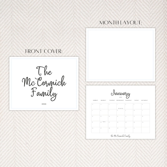 2025 Personalized Wall Calendar 2025 Download aleece pamela