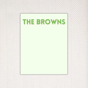 Personalized Notepad, Monogram Notepad, A Note From, Custom Gift, Colorful Notepads, Modern Classic Notepads, Kids Notepad, Teacher Notepad