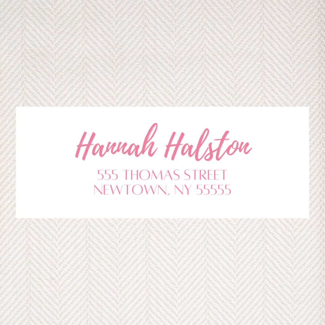 Digital Download Editable &amp; Printable Return Address Stickers, Return Address Labels, Address ...
