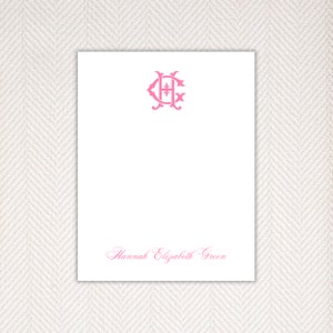 Personalized Notepad, Monogram Notepad, A Note From, Custom Gift, Colorful Notepads, Modern Classic Notepads, Kids Notepad, Teacher Notepad